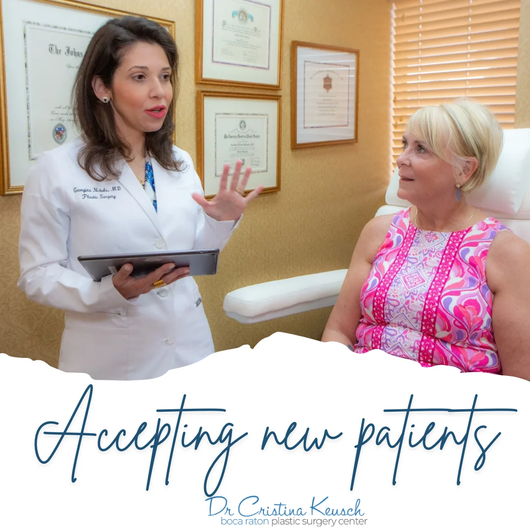 Dr. Georgina Nichols consulting with patient