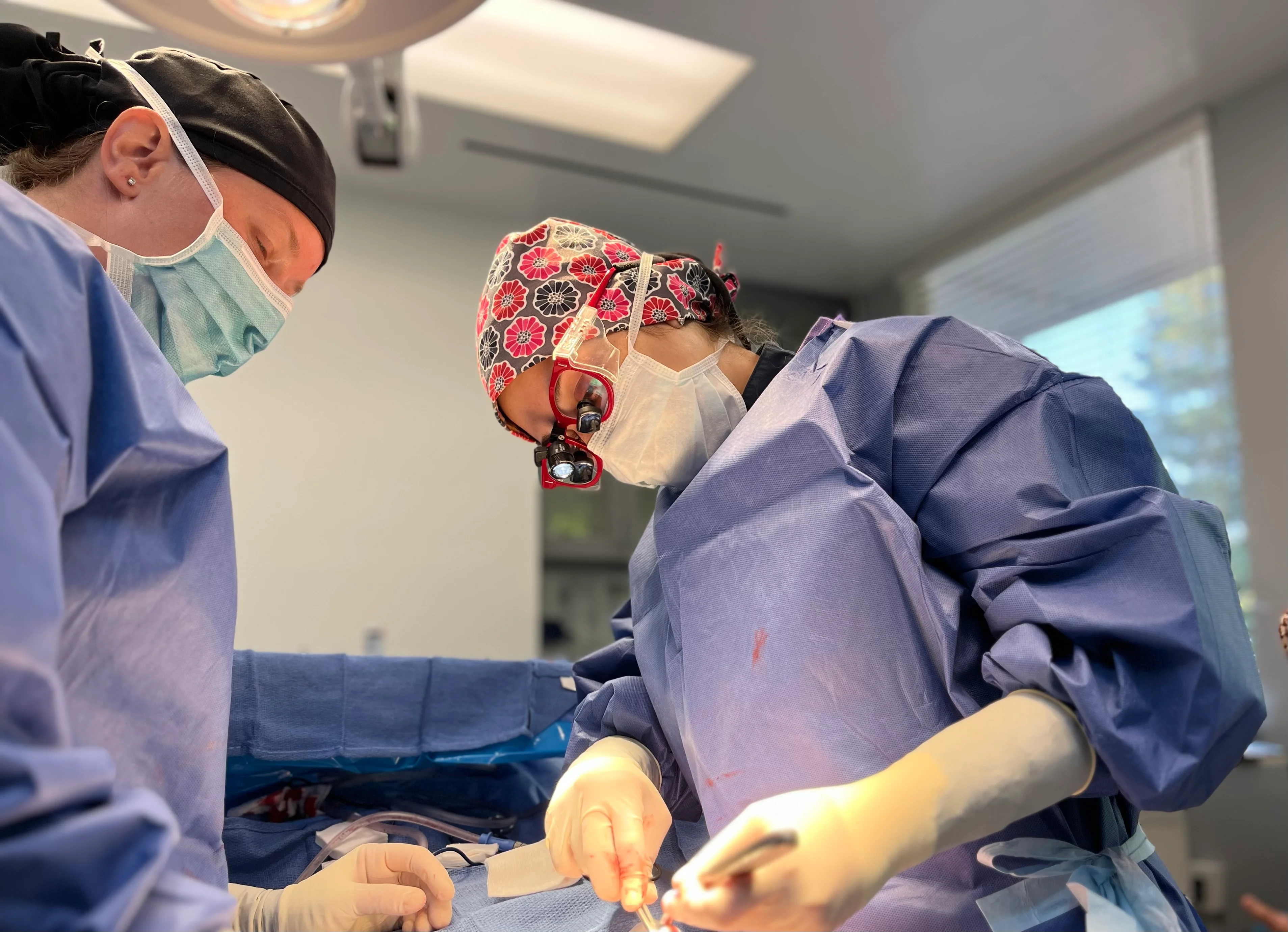 Dr. Georgina Nichols in the operating room