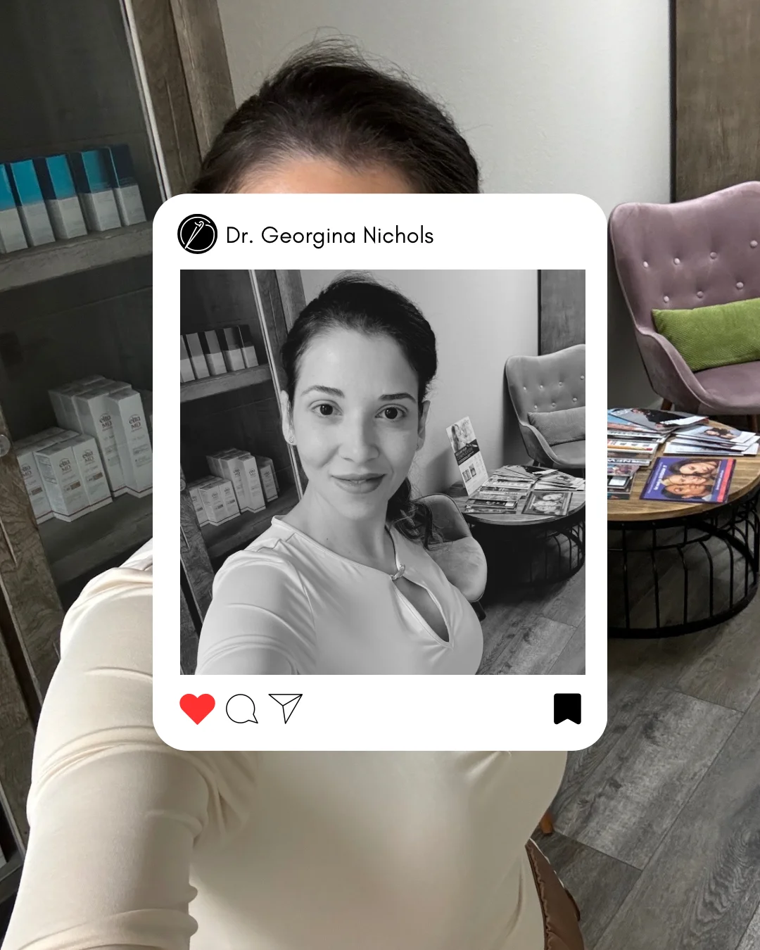 Dr. Georgina Nichols social media post